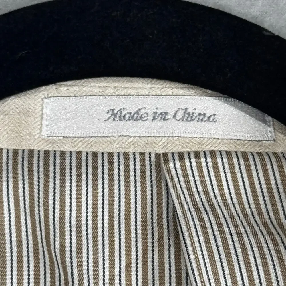 Michael Kors Mens Linen Blend Sport Coat Oatmeal 2 Button Classic Fit Blazer 44L